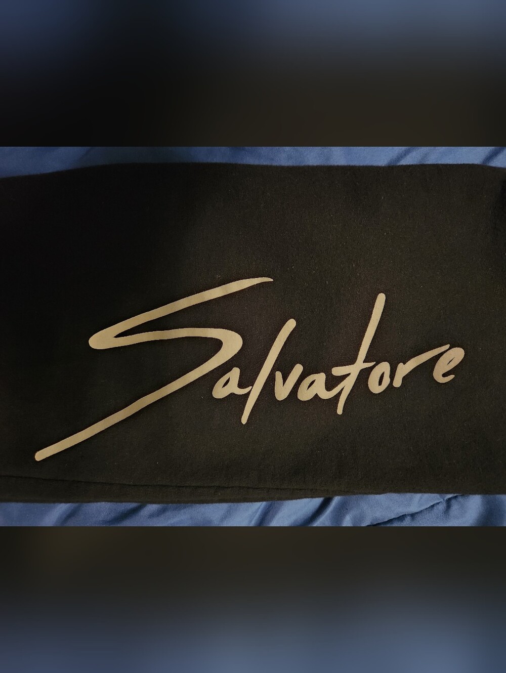 Ian Somerhalder Merch By BlankClo Salvatore Graphic Logo Sweatpants-
